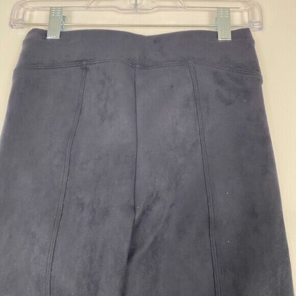 Spanx Women's Faux Suede Leggings Classic Navy Blue High Rise Ankle Size XS NEW - Picture 10 of 14